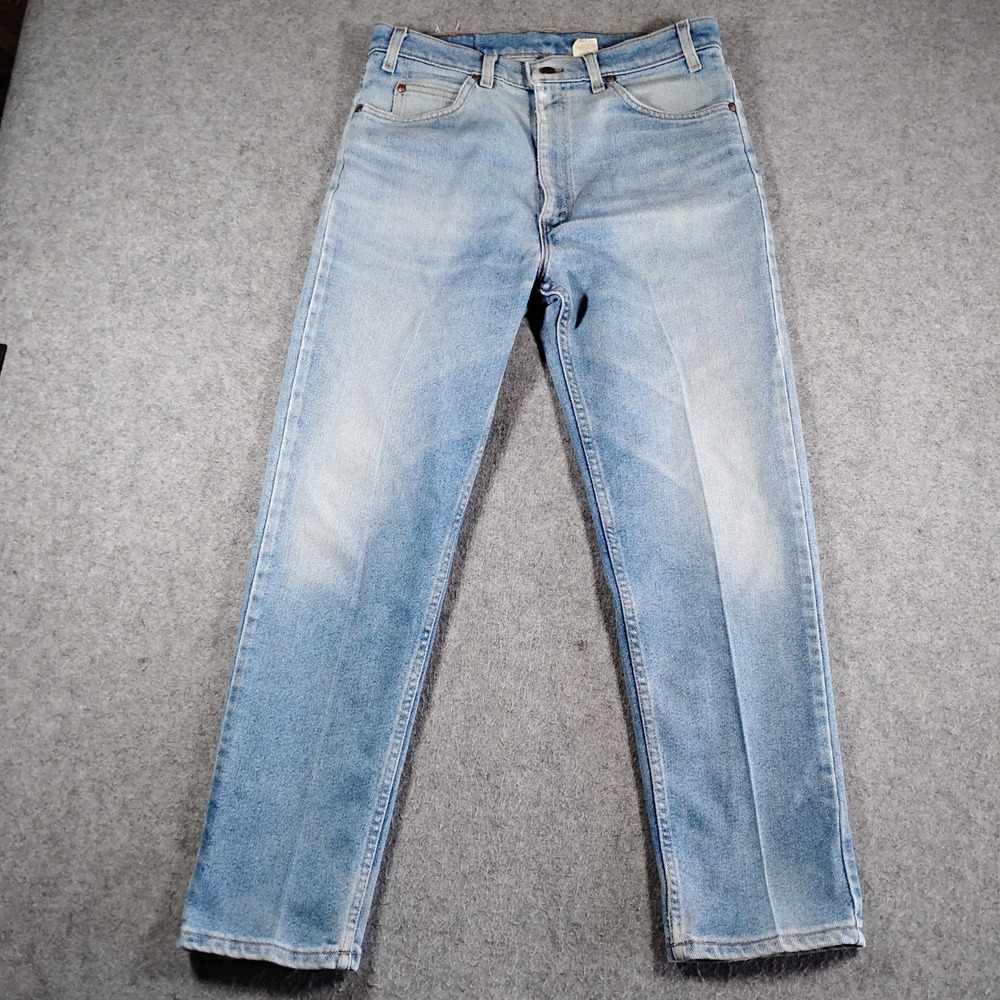 Vintage Levis 614  Jeans Mens‎ 32x28 Light Wash Flex Made in USA Denim